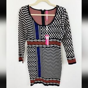 Plenty by Tracy Reese Dresses, Bodycon, Scoop neck, Grid print, Sz. Medium